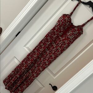 American Eagle Outfitters Red Bustier Sundress